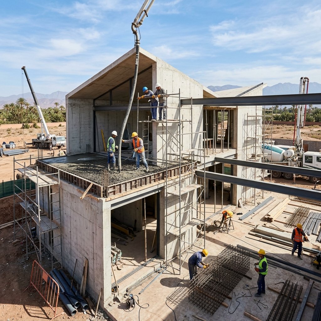 Chantier de villa moderne par RAFSAM
